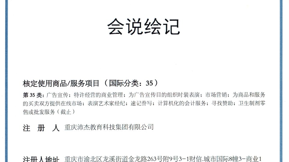 商标-会说绘记